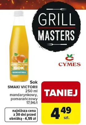 Sok mandarynkowy promocja w Carrefour