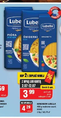 Makaron Lubella promocja w Chorten
