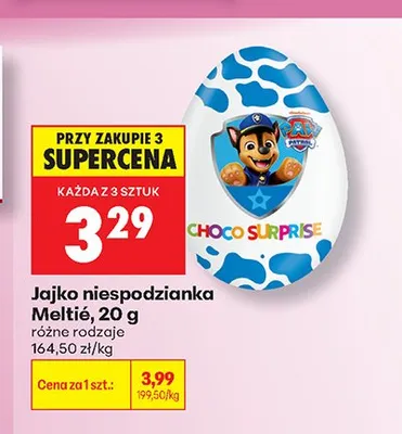 Jajko niespodzianka Meltie promocja w Biedronka
