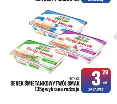 Serek śmietankowy Twój Smak Piątnica promocja w Tomi Markt