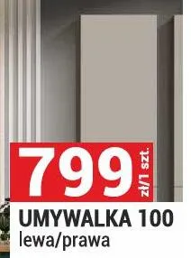 Umywalka 100 lewa/prawa seria Merkado kolor kaszmir promocja w Merkury Market