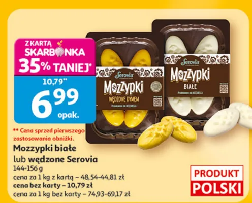 Mozzypki białe lub wędzone promocja w Auchan