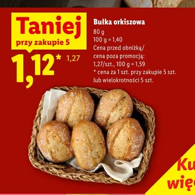 Bułka orkiszowa promocja w Lidl