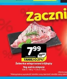 Żeberka wieprzowe trójkąty promocja w Delfin