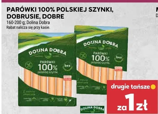 Parówki 100% polskiej szynki Dobrusie, Dobre promocja w Stokrotka