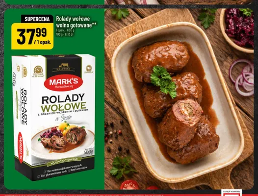 Rolady wołowe wolno gotowane Mark's promocja w POLOmarket