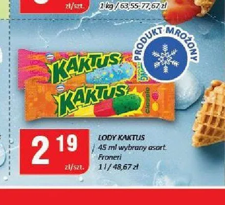 Lody Kaktus promocja w Chorten