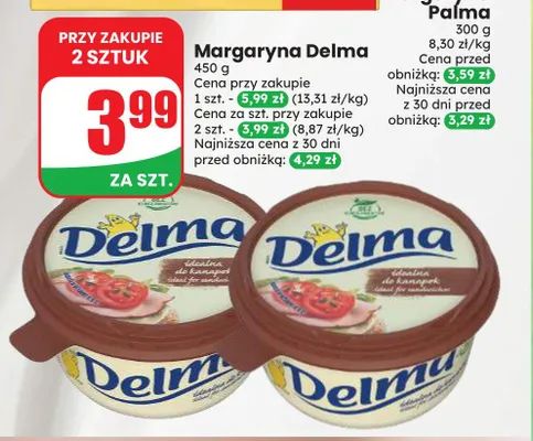Margaryna Delma promocja w Dino