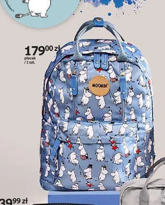 Plecak Moomin niebieski we wzory promocja w Empik