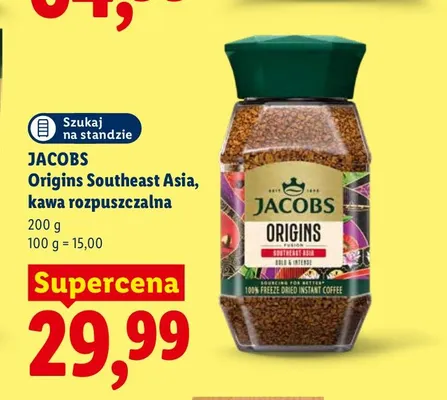 Kawa rozpuszczalna Jacobs Origins Southeast Asia promocja w Lidl