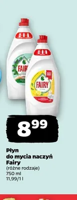 Płyn do mycia naczyń Fairy promocja w Netto