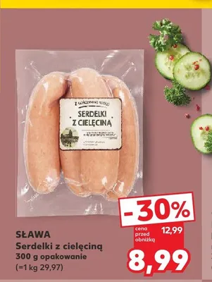 Serdelki z cielęciną Sława promocja w Kaufland