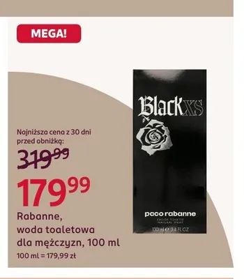 Woda toaletowa dla mężczyzn Paco Rabanne Black XS promocja w Rossmann