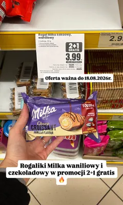 Rogal Milka Choco Croissant Vanilla Flavour promocja w Dino
