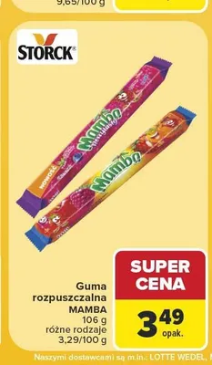 Guma rozpuszczalna Mamba Duo promocja w Carrefour