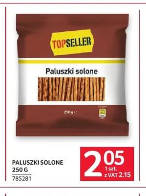 Paluszki solone Topseller promocja w Selgros