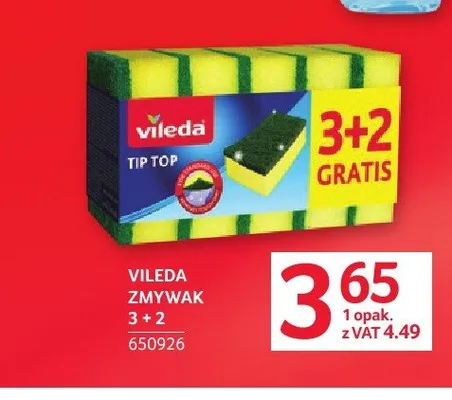 Zmywak Vileda 5-pak promocja w Selgros
