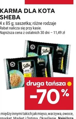 Karma dla kota Sheba promocja w Stokrotka