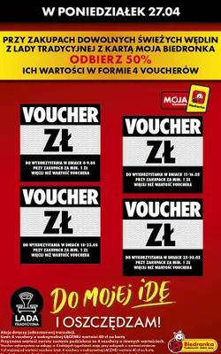 Od poniedziałku, Z ladą tradycyjną, strona 1 promocja w Biedronka