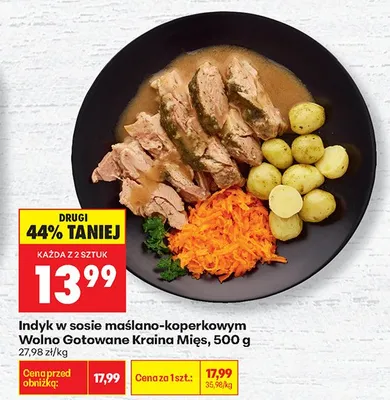 Indyk w sosie maślano-koperkowym promocja w Biedronka