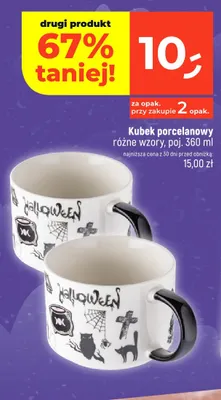 Kubek porcelanowy 360 ml promocja w Dealz