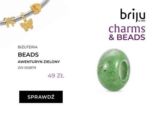 Biżuteria Beads Awenturyn Zielony promocja w Briju