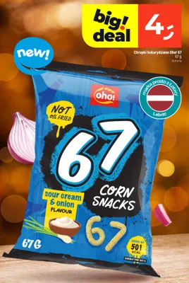 Chrupki kukurydziane Oho! 67 promocja w Dealz