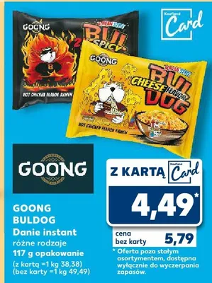 Buldog danie instant różne rodzaje promocja w Kaufland