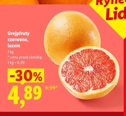 Grejpfruty czerwone promocja w Lidl