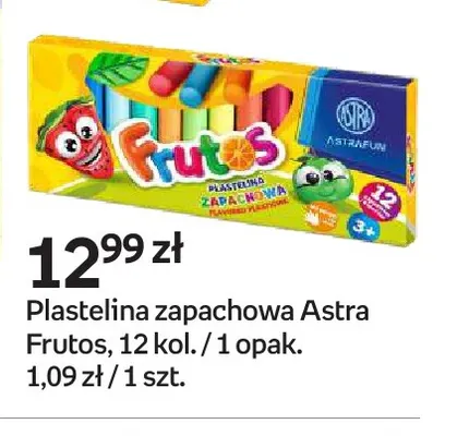 Plastelina zapachowa Frutos 12 kolorów Astra promocja w Empik