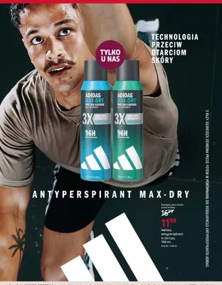 Antyperspirant w sprayu Adidas Max-Dry Fresh Scent promocja w Rossmann