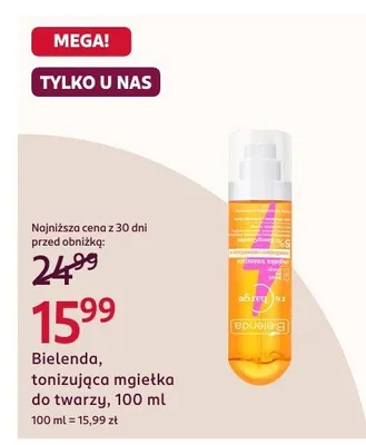Tonizująca mgiełka do twarzy promocja w Rossmann
