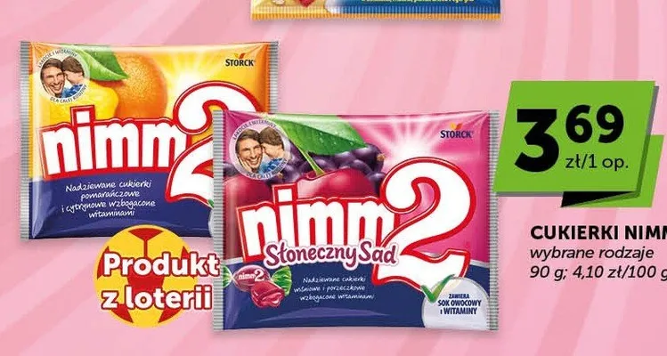 Cukierki nadziewane pomarańczowe i cytrynowe Nimm2 promocja w Euro Sklep