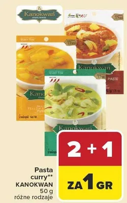 Pasta curry massaman Kanokwan promocja w Carrefour