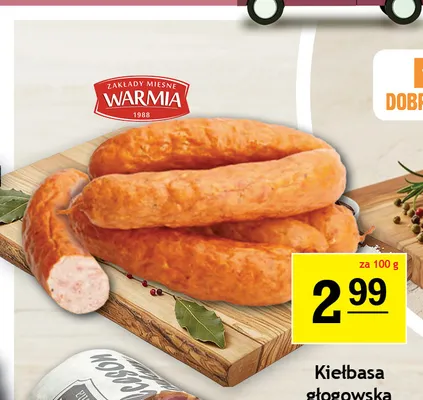 Kiełbasa głogowska krótka promocja w Gram Market