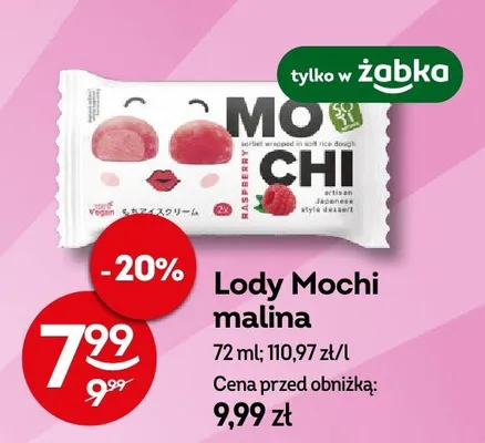 Lody Mochi malina promocja w Żabka
