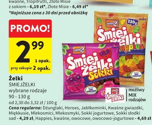 Żelki ŚMIEJŻELKI Happies promocja w Intermarche