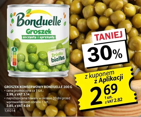 Groszek konserwowy Bonduelle promocja w Selgros