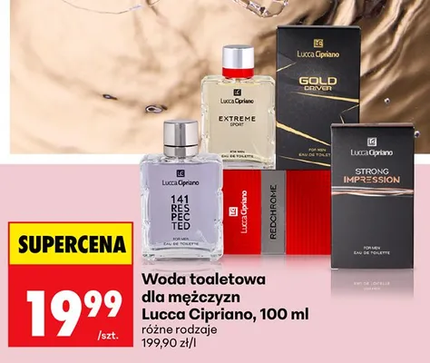 Woda toaletowa dla mężczyzn różne rodzaje promocja w Biedronka