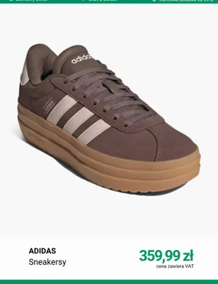 Sneakersy Adidas promocja w Deichmann
