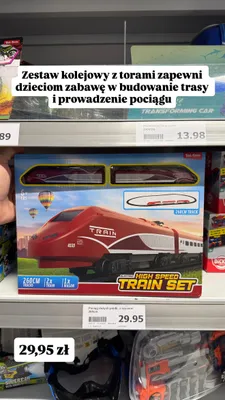 Zestaw kolejowy Electric High Speed Train Set Toi-Toys promocja w Action