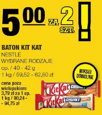 Baton Kit Kat promocja w SPAR