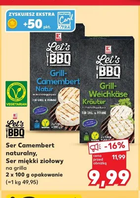 Ser miękki ziołowy na grilla Let's BBQ promocja w Kaufland