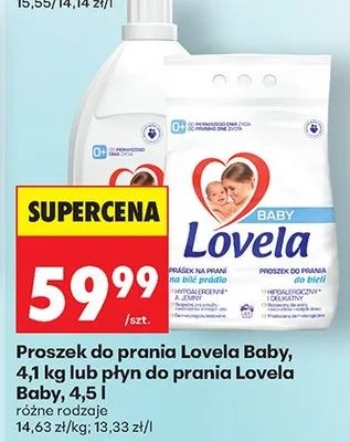 Płyn do prania Lovela Baby 4,5 l promocja w Biedronka
