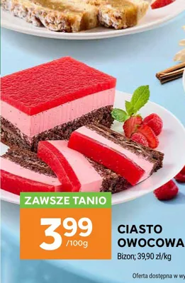 Ciasto Owocowa Trufla Bizon promocja w Stokrotka