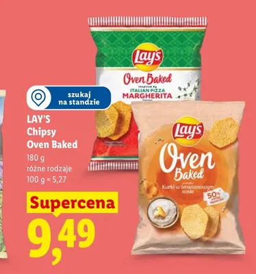 Chipsy pieczone Lay's Oven Baked Margherita promocja w Lidl
