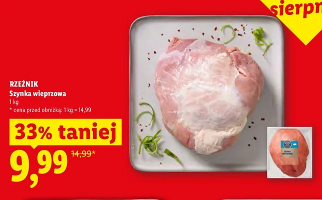 Szynka wieprzowa Rzeźnik promocja w Lidl