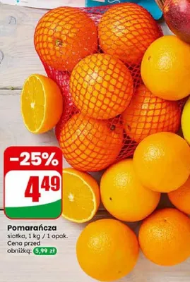 Pomarańcza siatka promocja w Dino