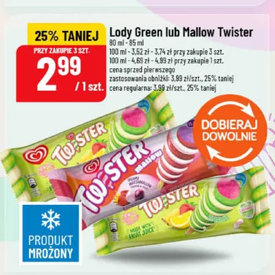 Lody Twister Mallow promocja w POLOmarket