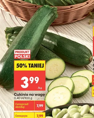 Cukinia na wagę promocja w Biedronka